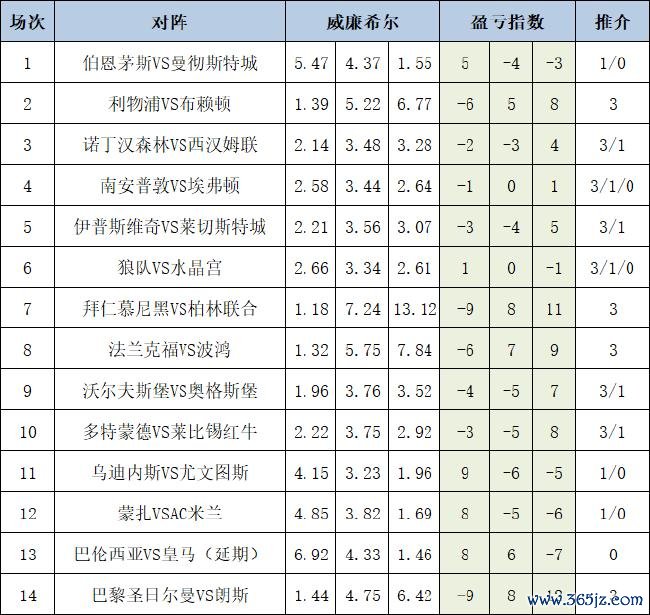 盈亏指数