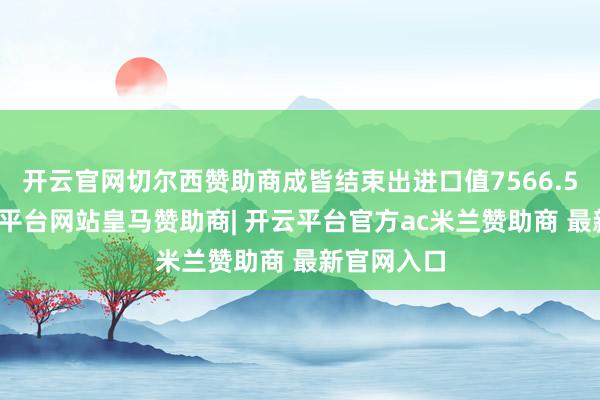 开云官网切尔西赞助商成皆结束出进口值7566.5亿元-开云平台网站皇马赞助商| 开云平台官方ac米兰赞助商 最新官网入口